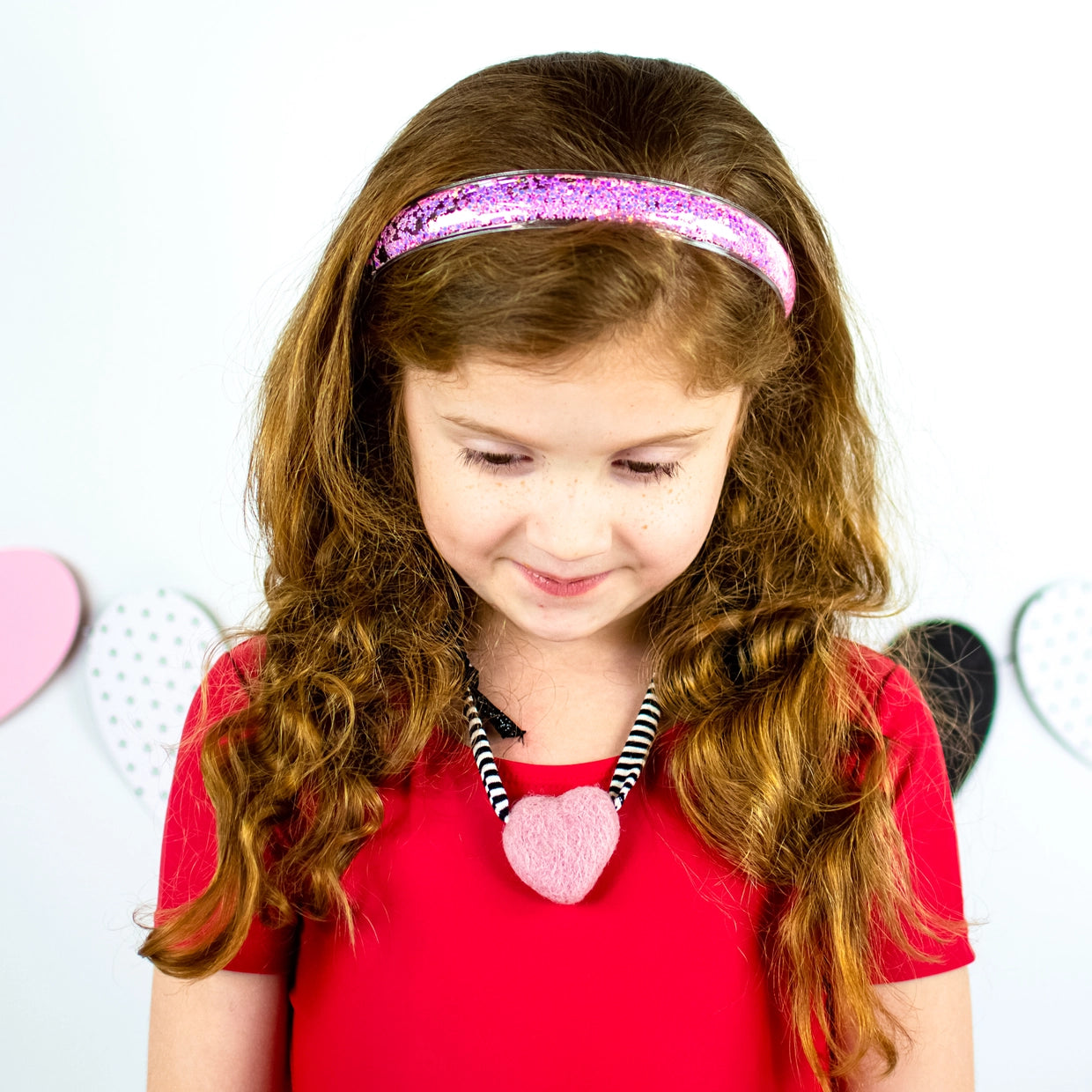 Frog Sac PINK Sparkly Glitter Headband