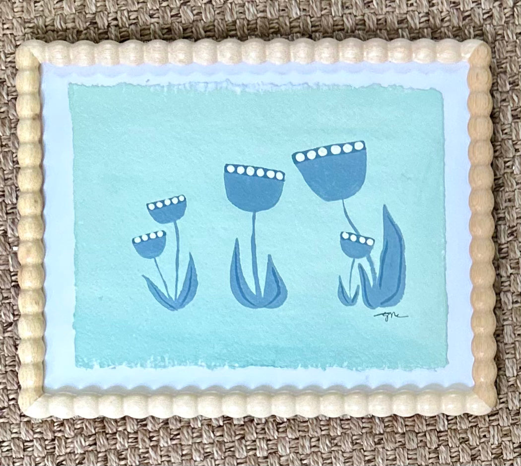 Tradd Street Florals - Mint V Landscape