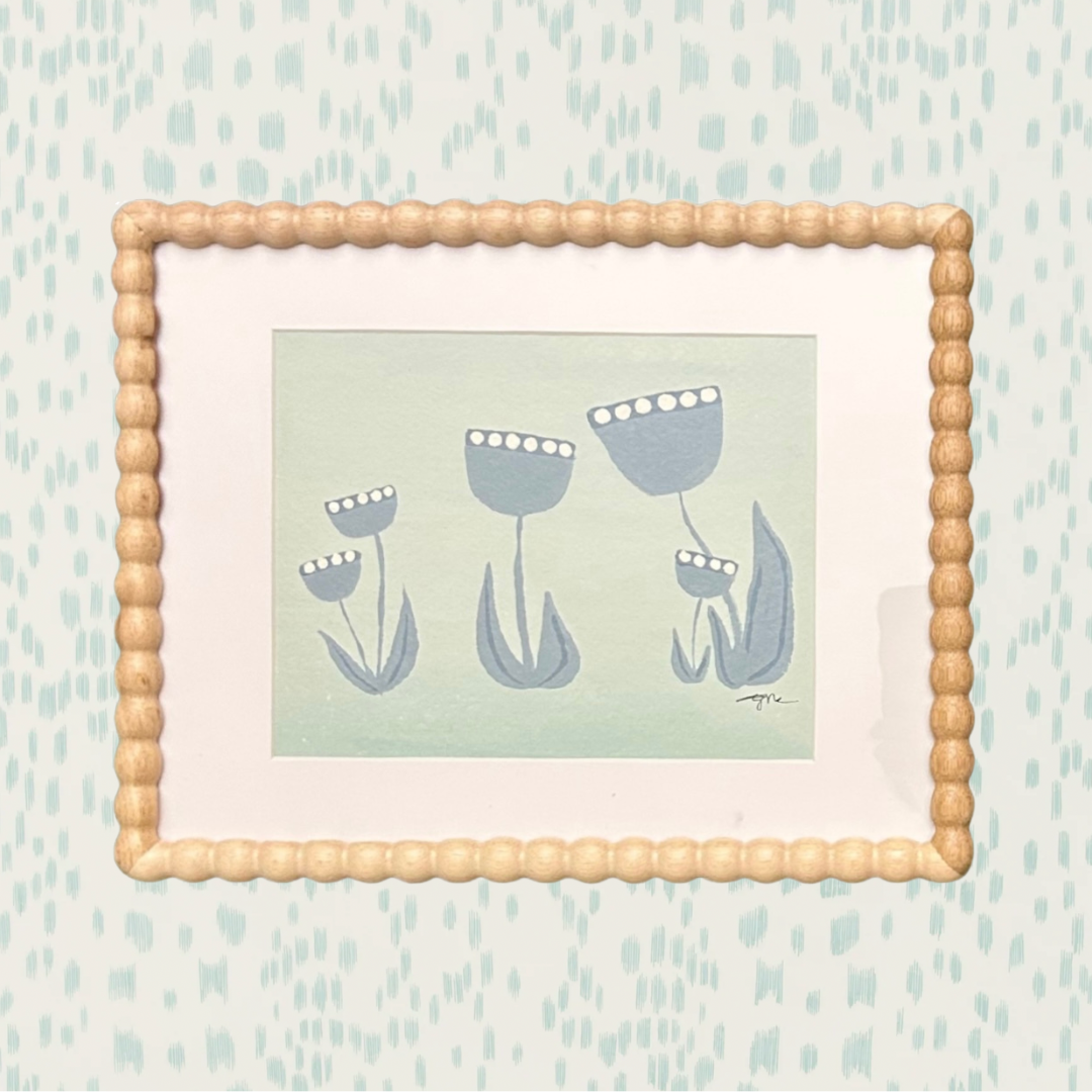 Tradd Street Florals - Mint V Landscape