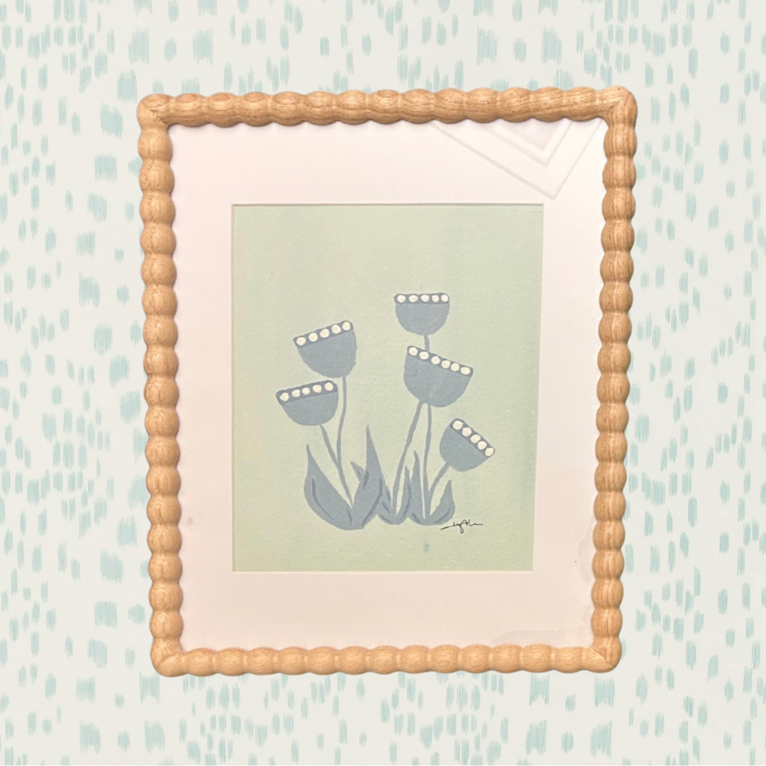 Tradd Street Florals - Mint V Portrait