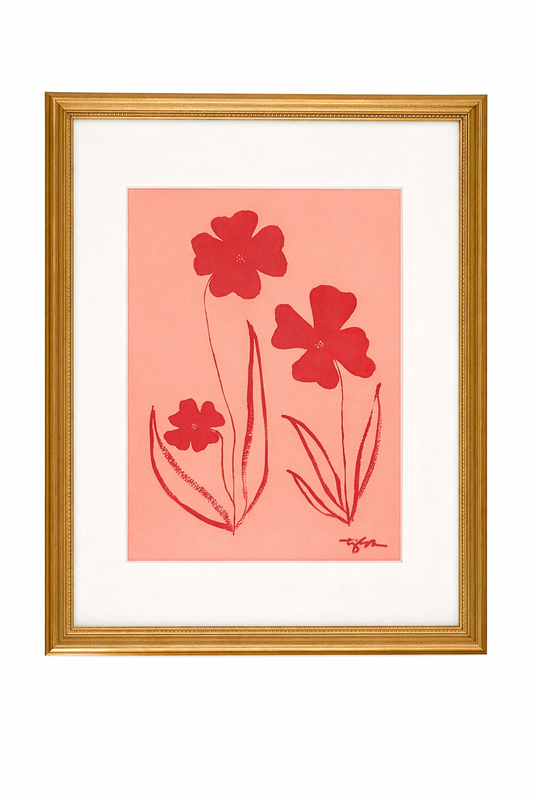 Oxford Florals Shell Red V