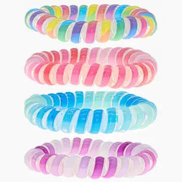 Frog Sac Coil Hair-Ties 4-Pack