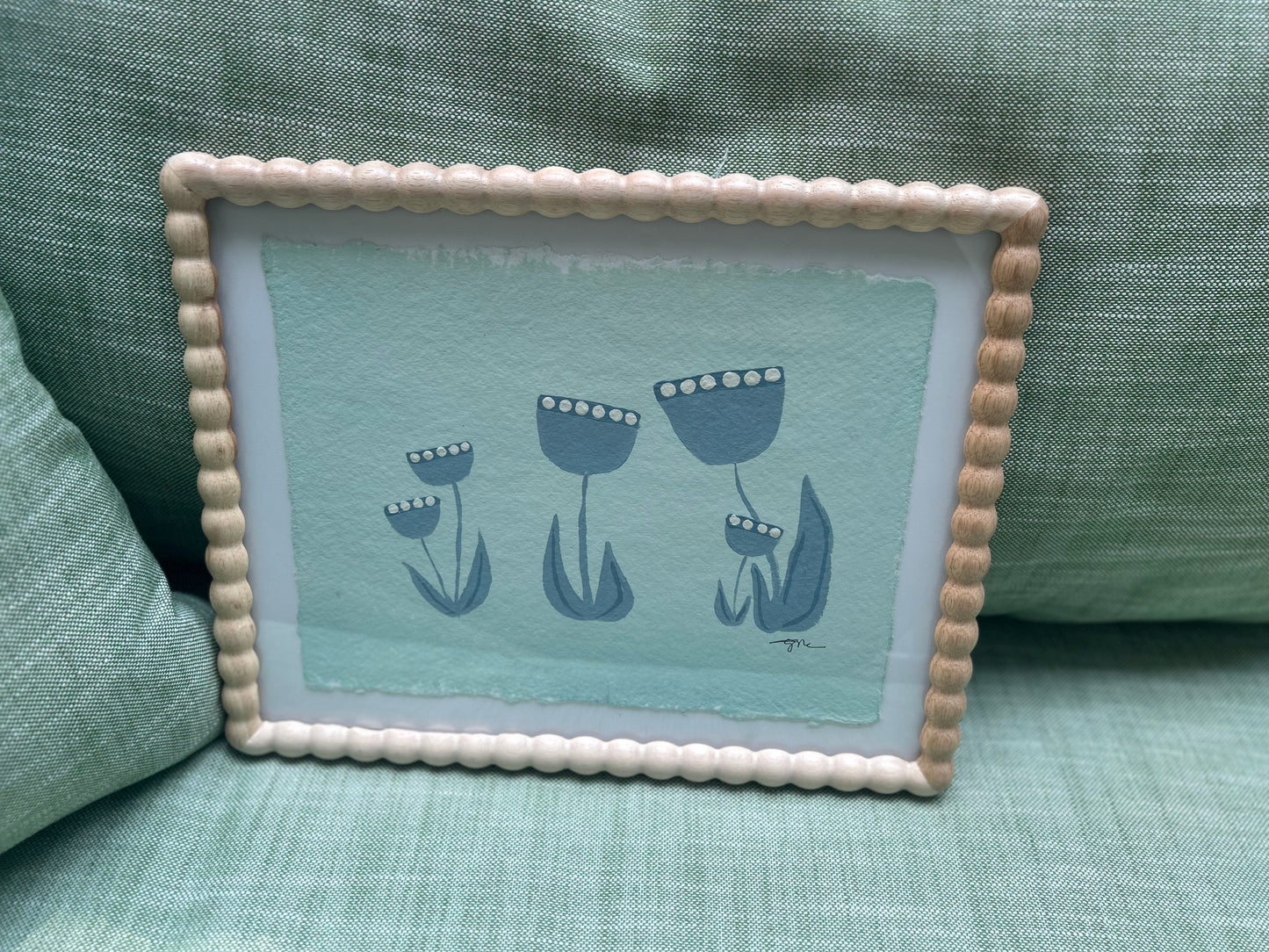 Tradd Street Florals - Mint V Landscape