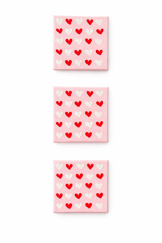 ilysm red and white on pink