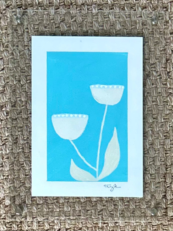 Tradd Street Florals - Teal Two