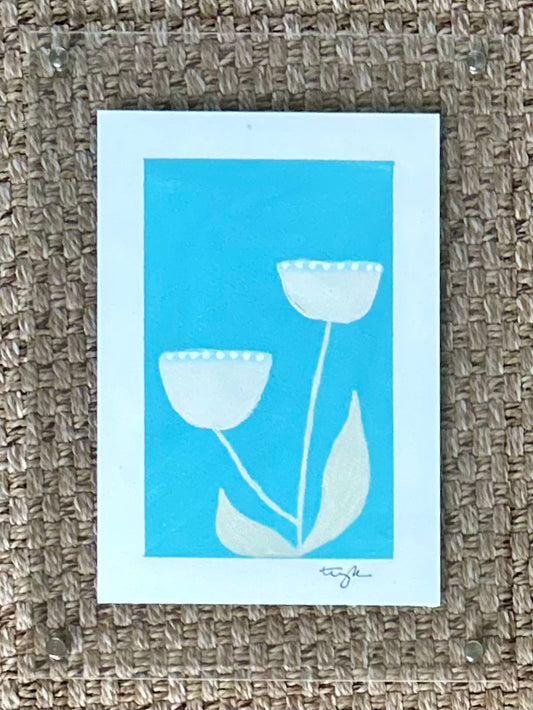 Tradd Street Florals - Teal Two