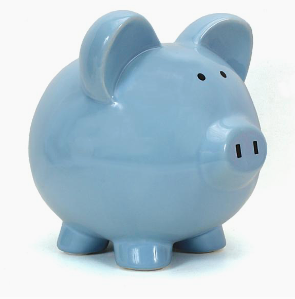 Blue Piggy Bank