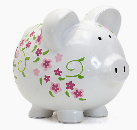 Flowers Piggy Bank