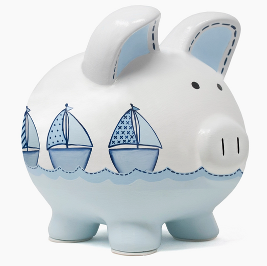Triple Boat Piggy Bank