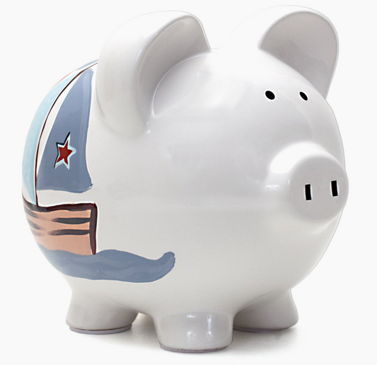 Large Nautical Piggy Bank