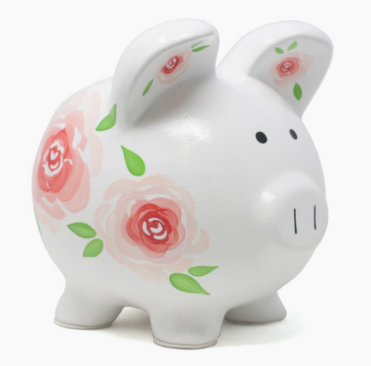 Roses Piggy Bank